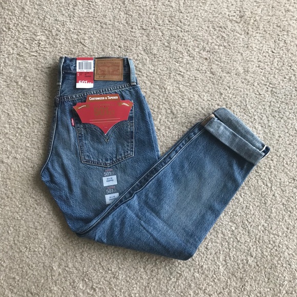 ✨LAST1 sz24 NWT Levi’s 501 CT Selvedge crop jean - Picture 3 of 7